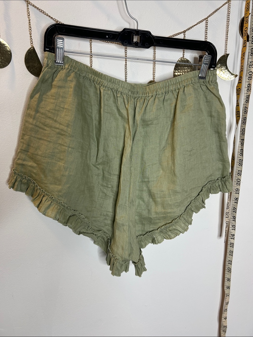 🌸Spell🌸 Sage Ruffle Trim Shorts XL - Picture 5 of 5